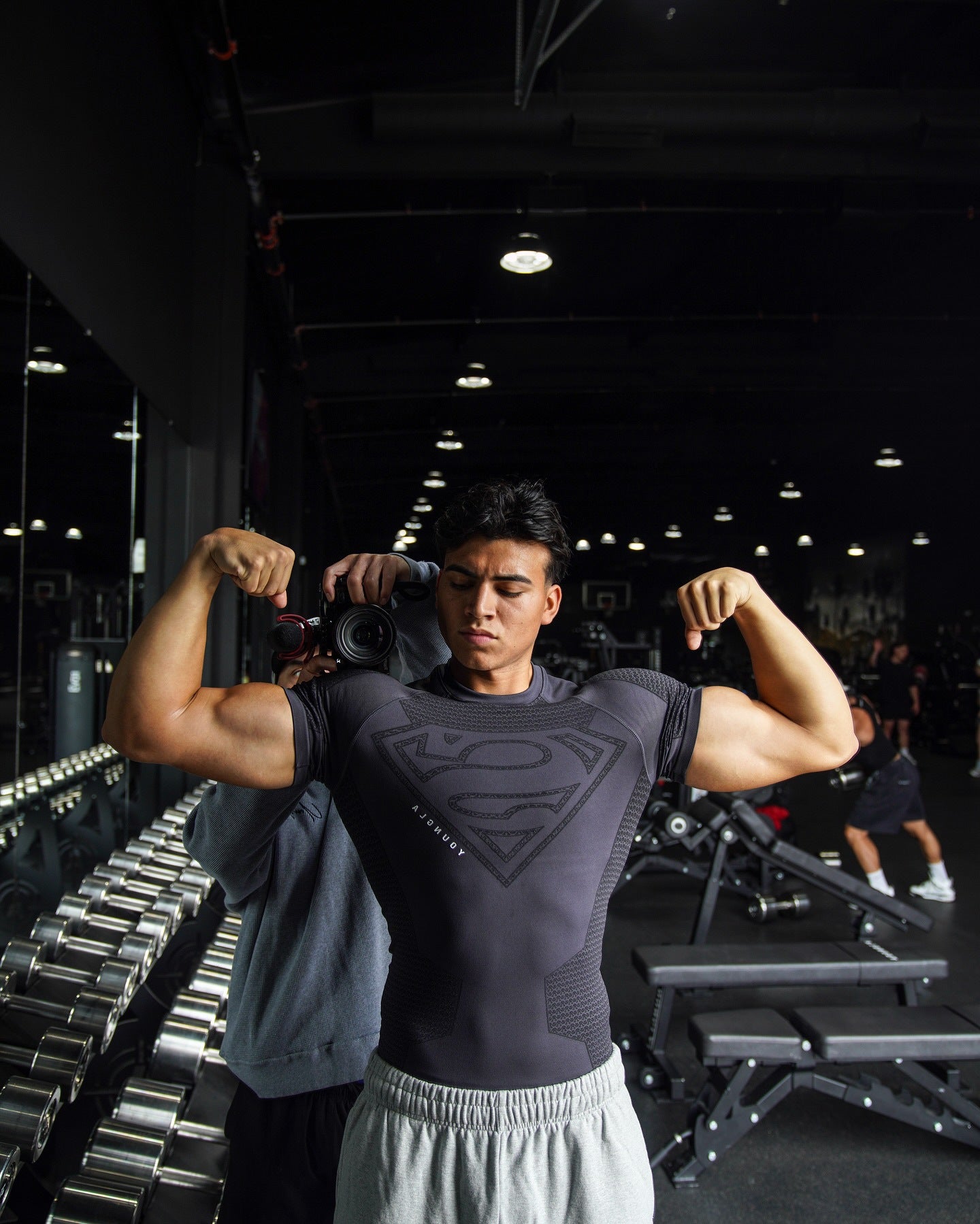 YoungLA X Superman compression Tees