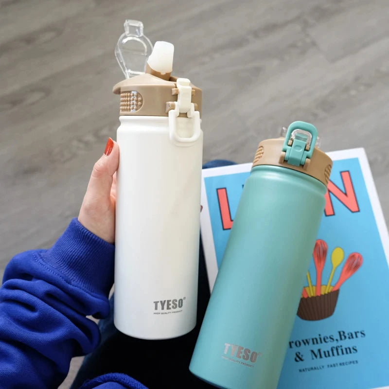 Tyeso 600/750ML Thermal Bottle: Keeps Drinks Hot/Cold