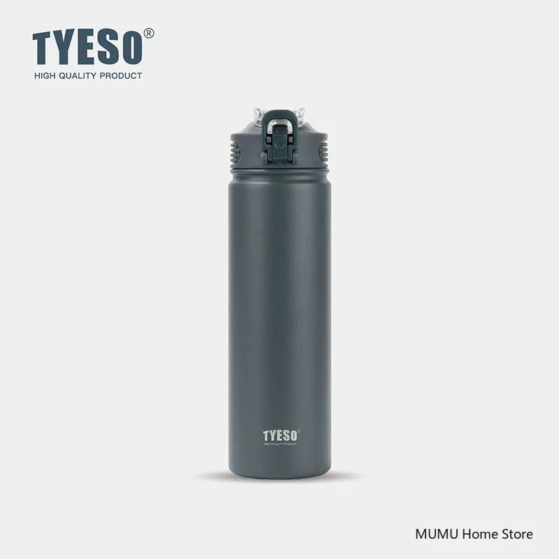 Tyeso 600/750ML Thermal Bottle: Keeps Drinks Hot/Cold