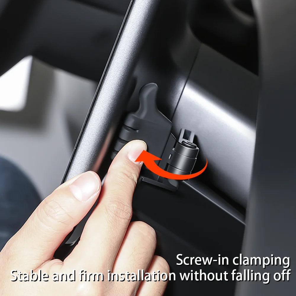Herval Under-Screen Storage Tray for Tesla Model Y 3 (2021-2025) with Anti-Slip Liningr