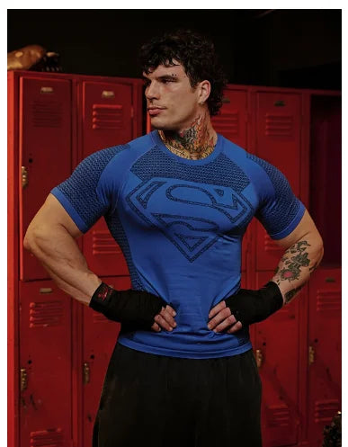YoungLA X Superman compression Tees