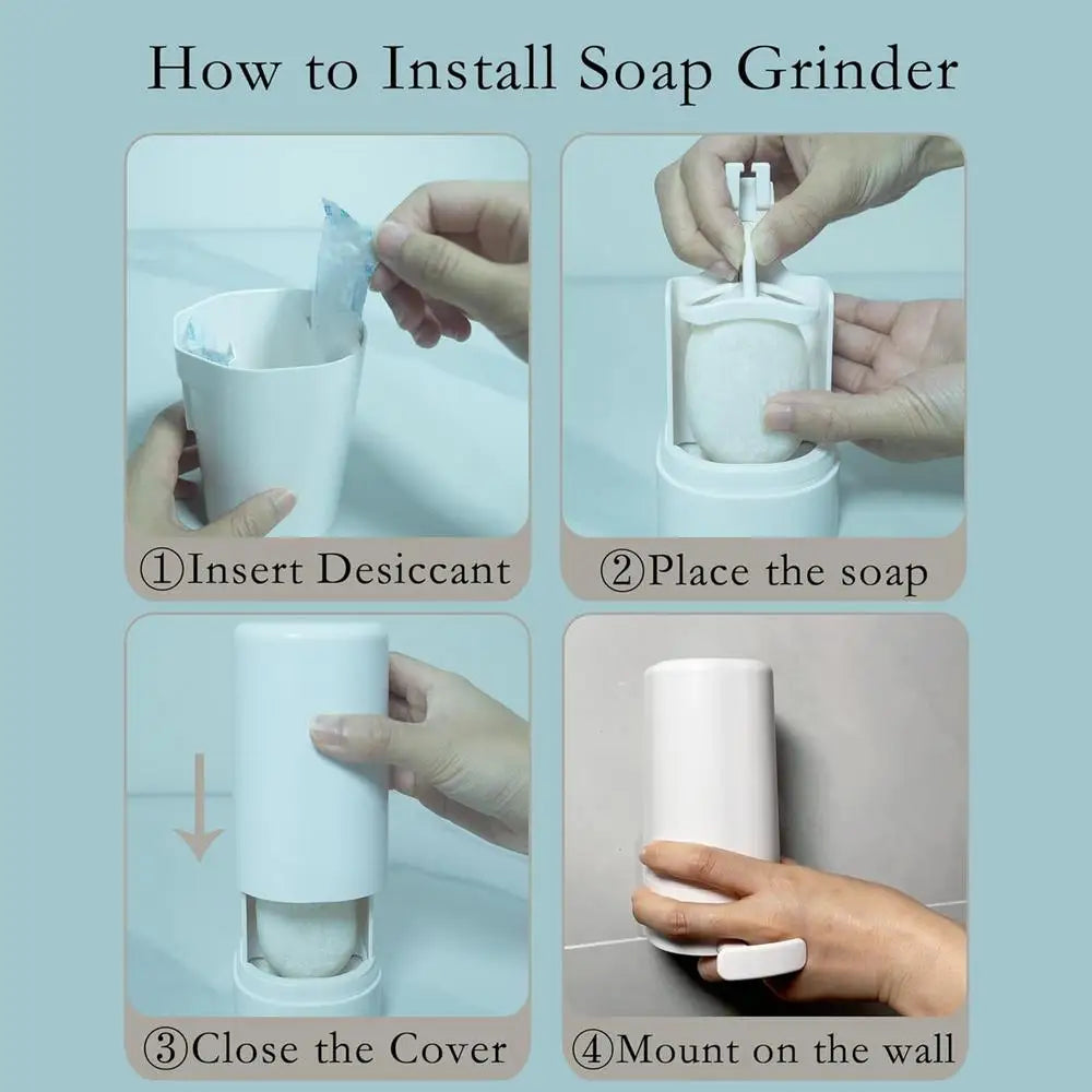 Soapy bar grinder Wall-mounted Soap Grinding Box Creative Solid Soapy Bar Dispenser Container for hand washing