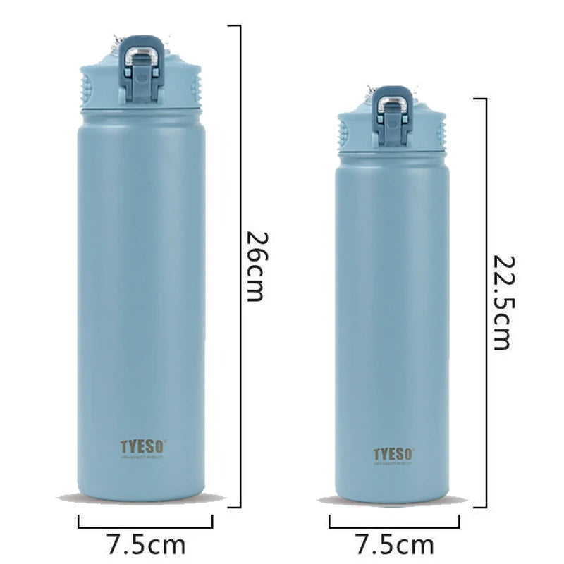 Tyeso 600/750ML Thermal Bottle: Keeps Drinks Hot/Cold