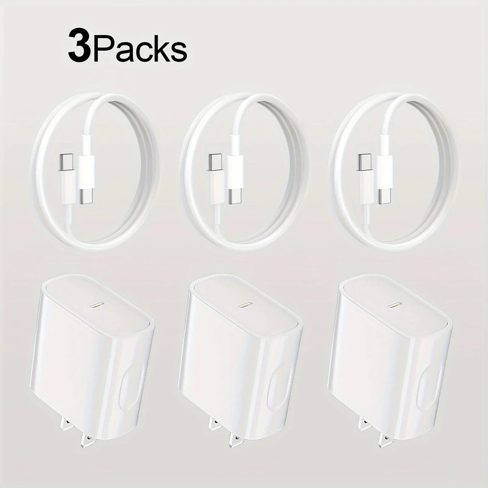 3x 20W USB-C Fast Charger