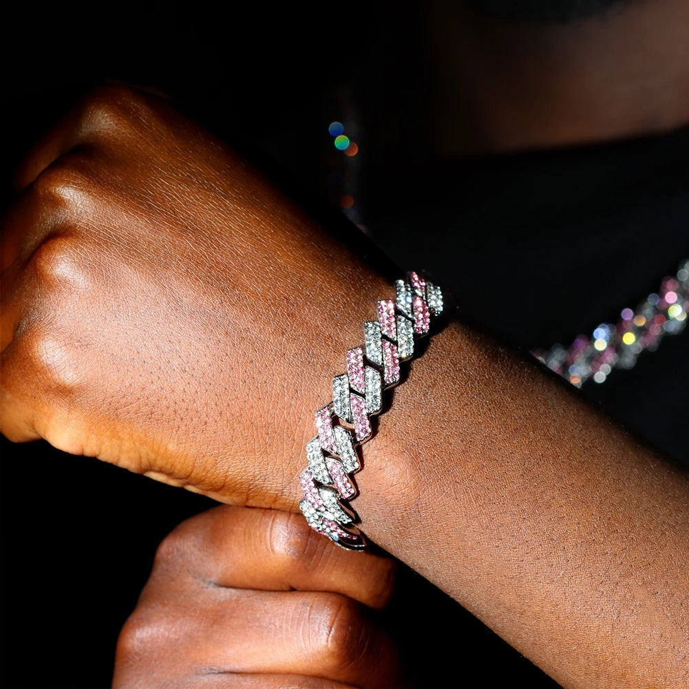 Iced 14MM Cuban Link Hip Hop Bracelet