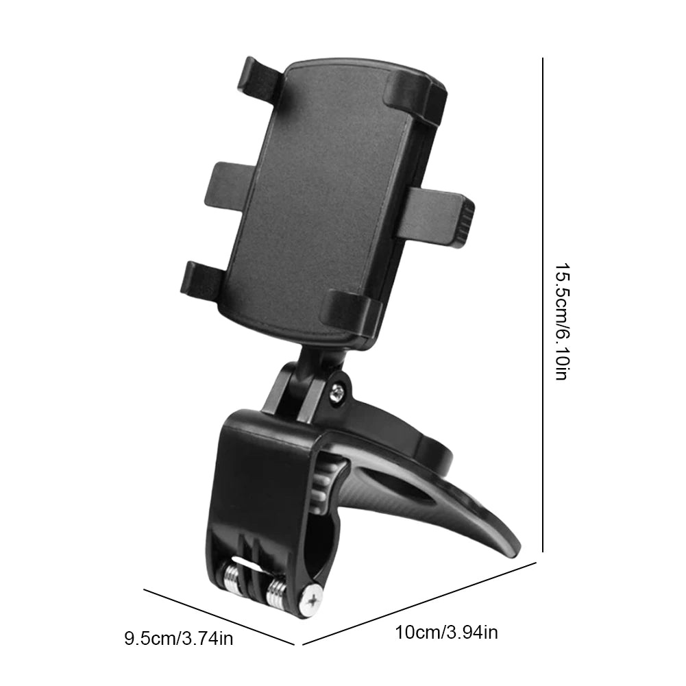Car Dashboard Support 360 Degree Rotating Multi-Function Phone Holder