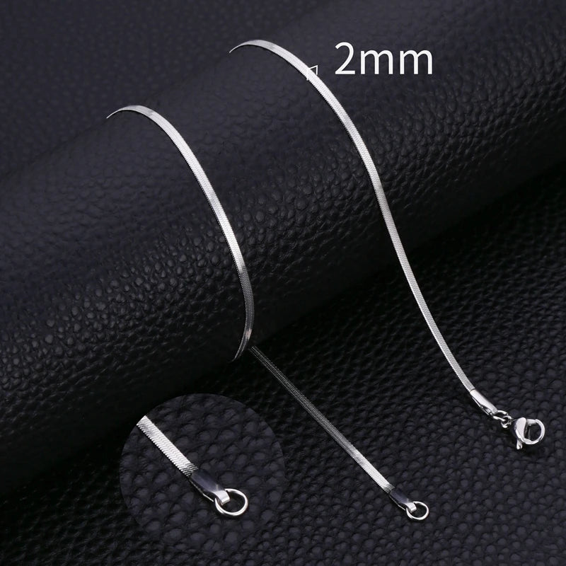 Stainless Steel Snake Chain Necklace