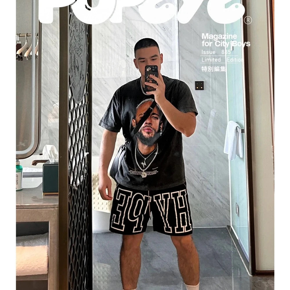 Neymar Jr Vintage Oversized Tee for Men