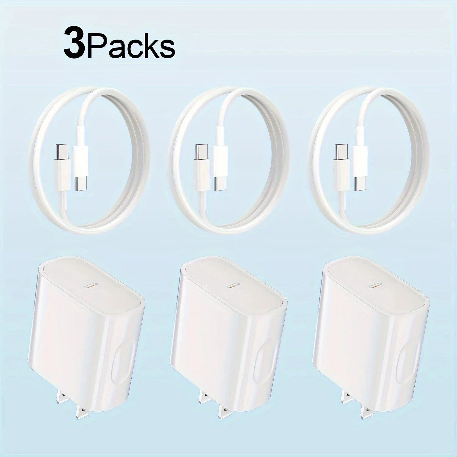 3x 20W USB-C Fast Charger