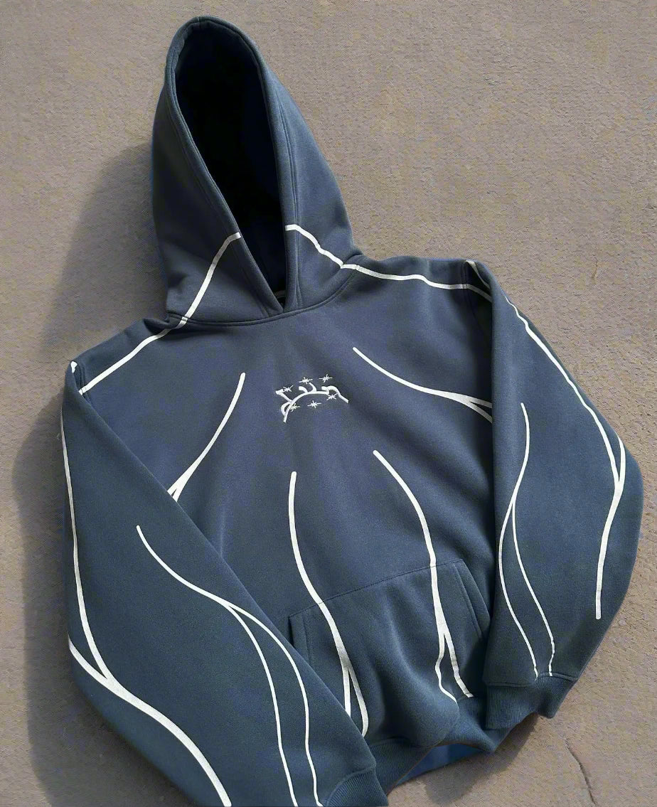 Gothic Oversized Retro Hoodie for Men