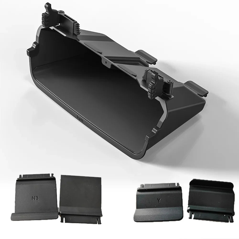 Herval Under-Screen Storage Tray for Tesla Model Y 3 (2021-2025) with Anti-Slip Liningr