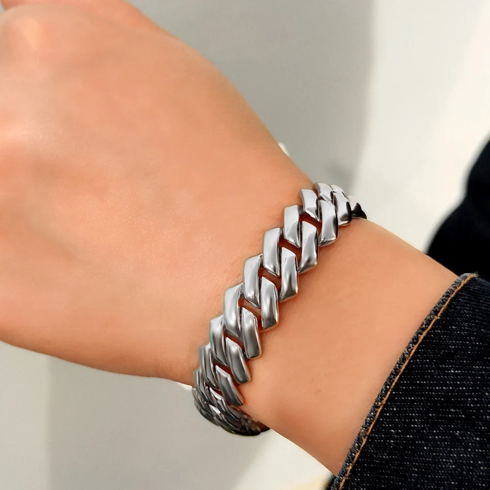 Iced 14MM Cuban Link Hip Hop Bracelet