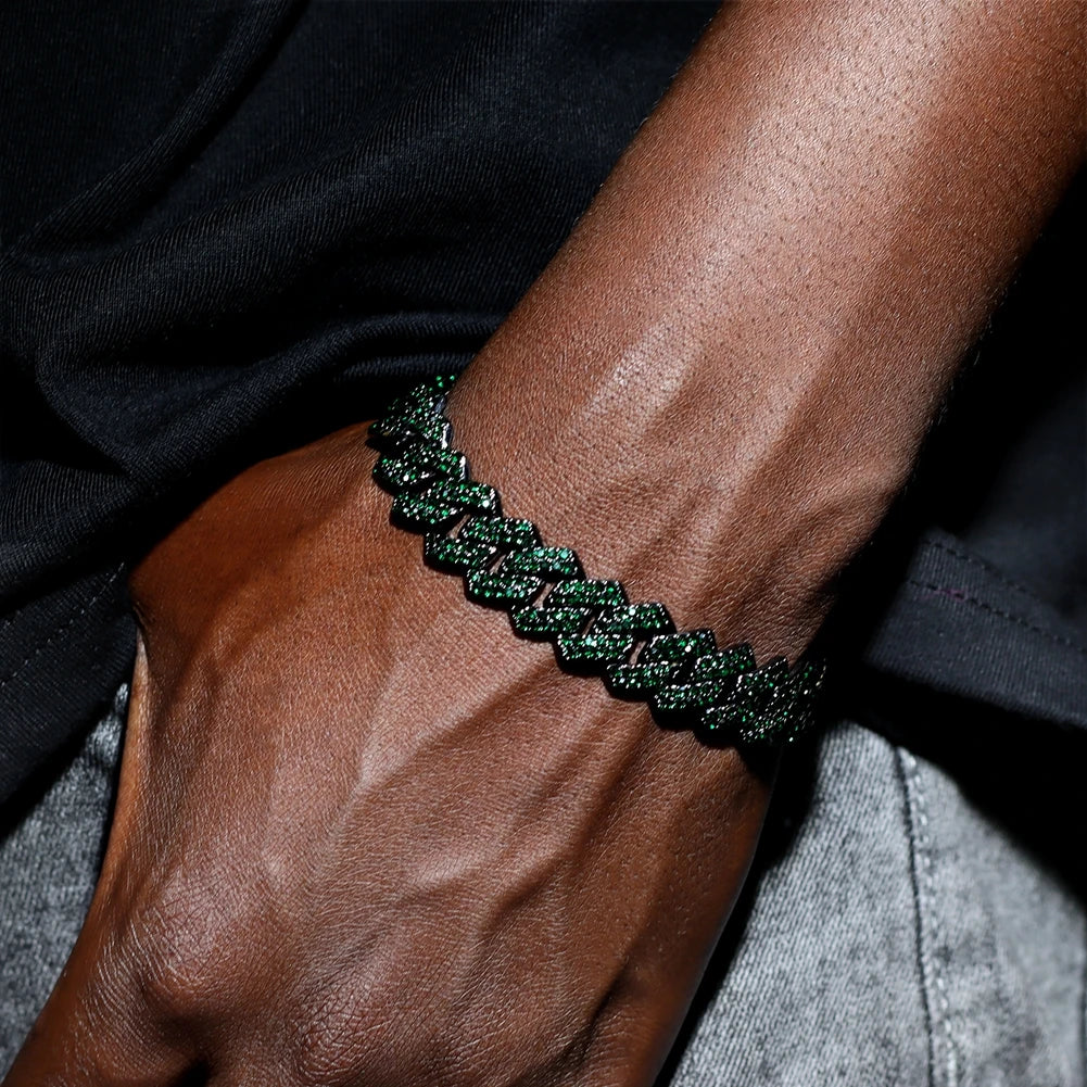 Iced 14MM Cuban Link Hip Hop Bracelet