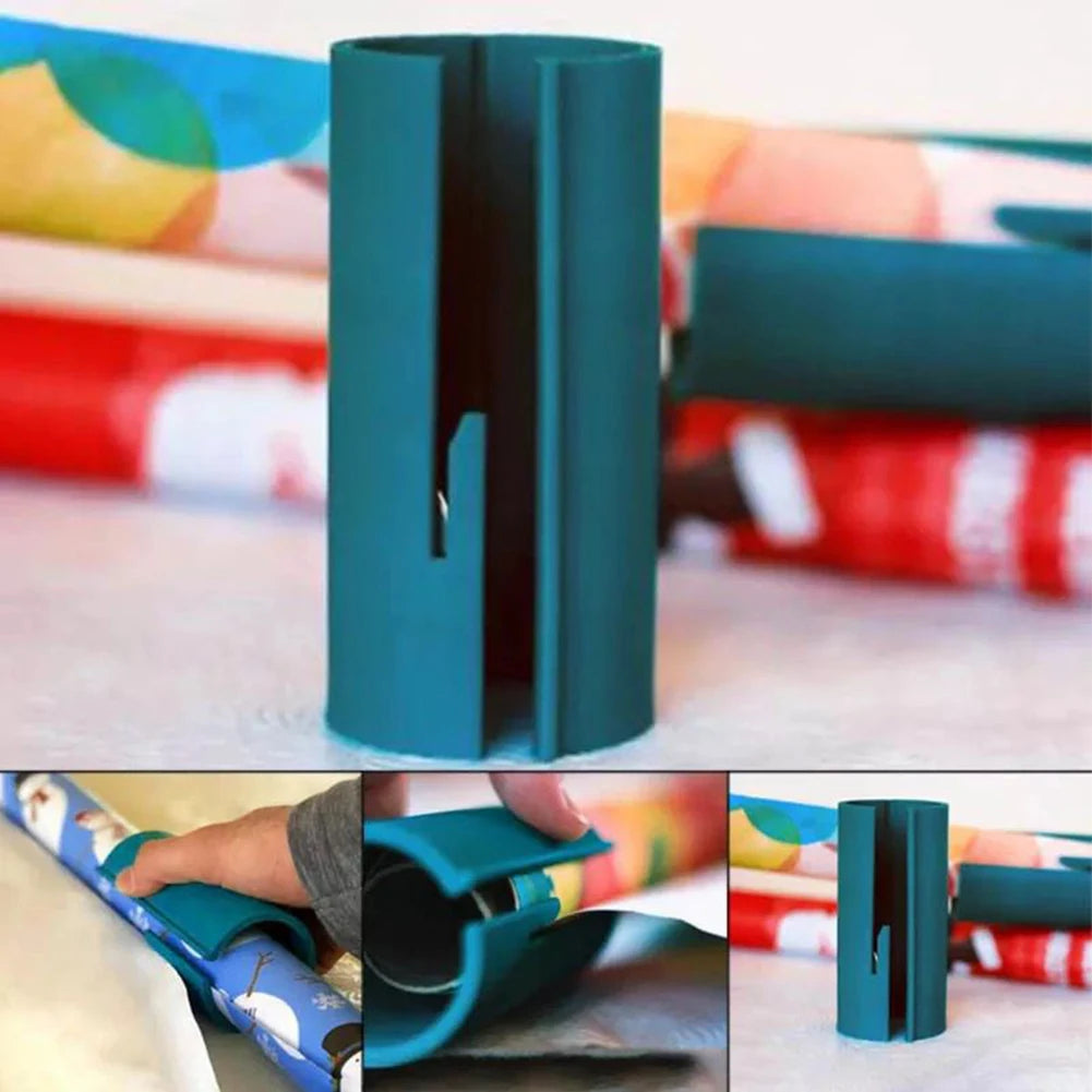 5-1PCS Wrapping Paper Cutter Sliding Cutter Christmas Wrapping Paper Cutting Tool Mini Cutter For Xmas Gift Box Package Paper