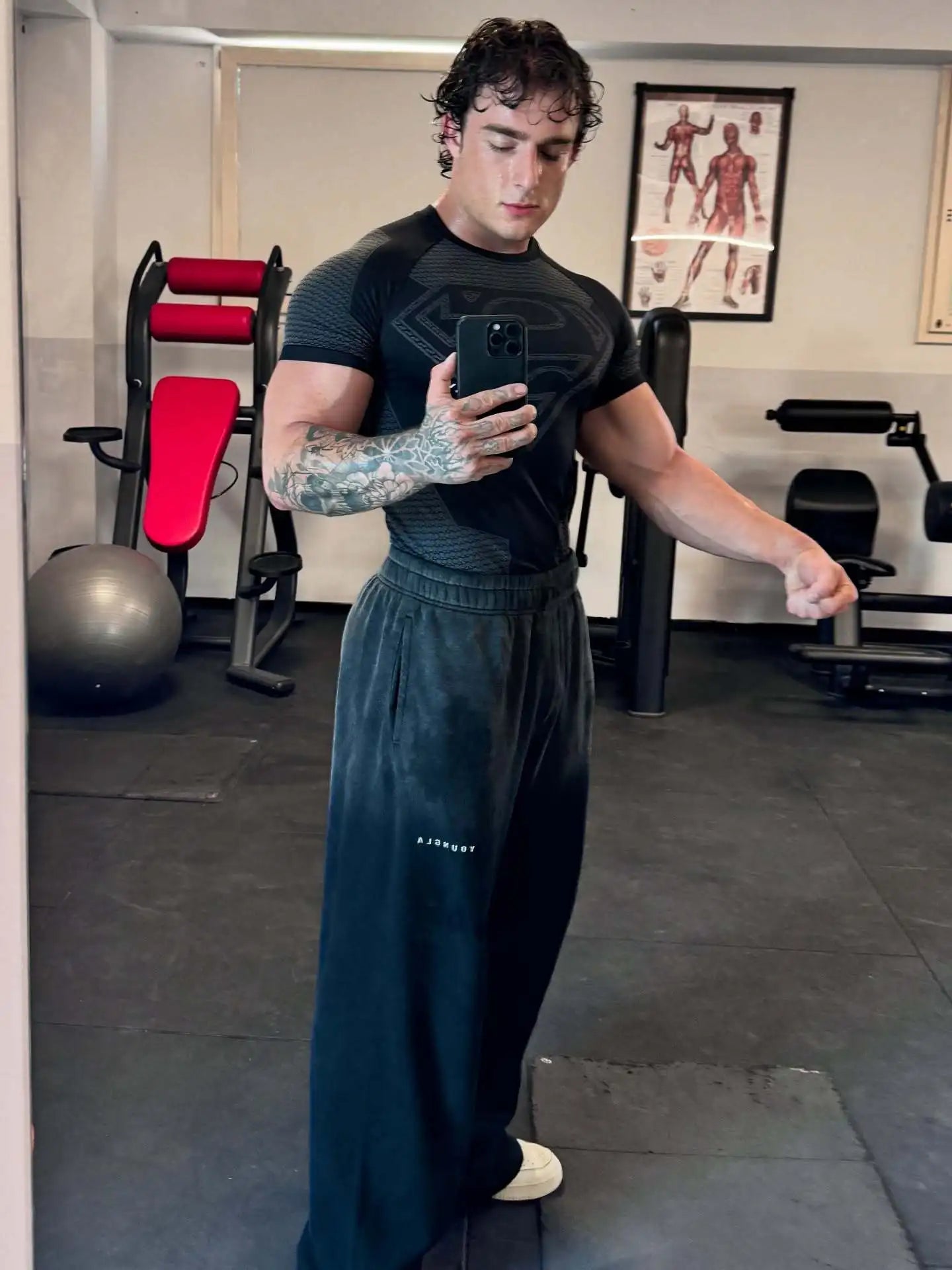 YoungLA X Superman compression Tees