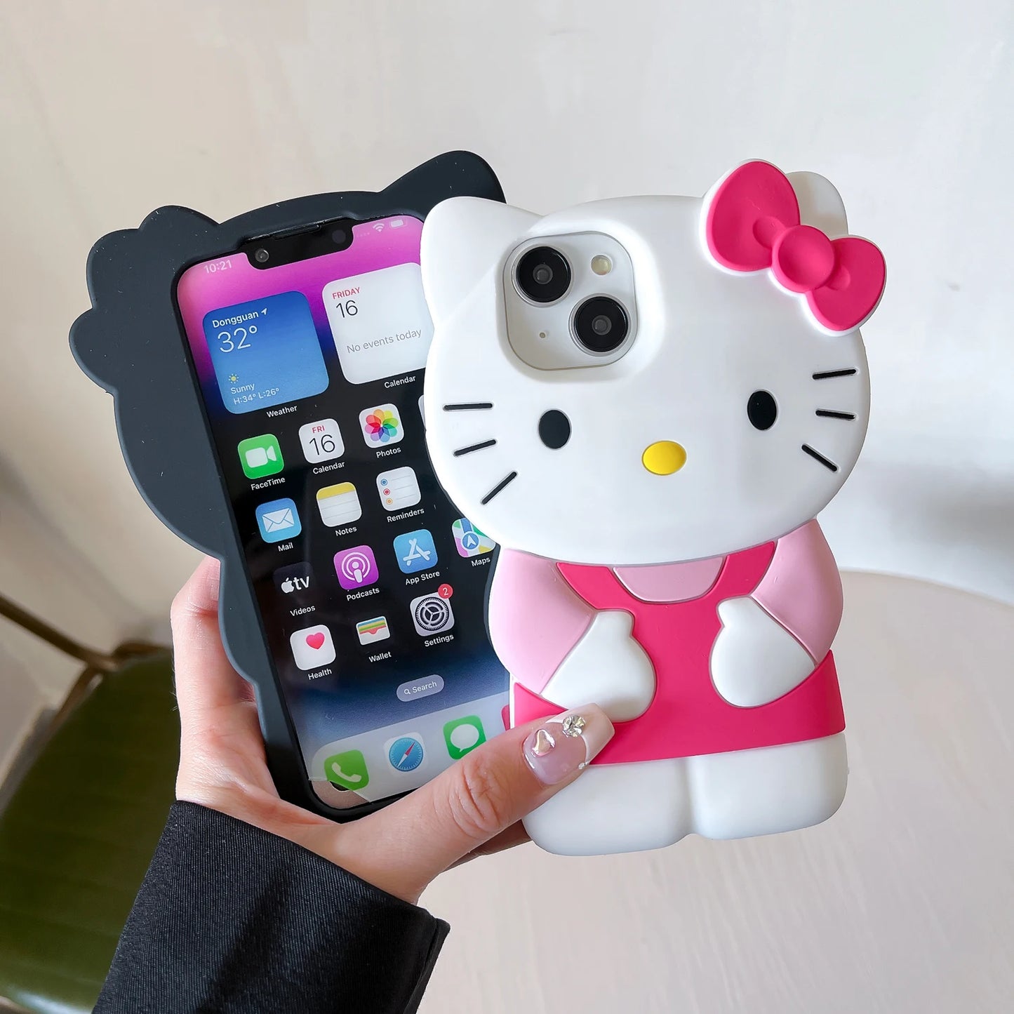 iPhone 16 Cases - Hello Kitty 3D