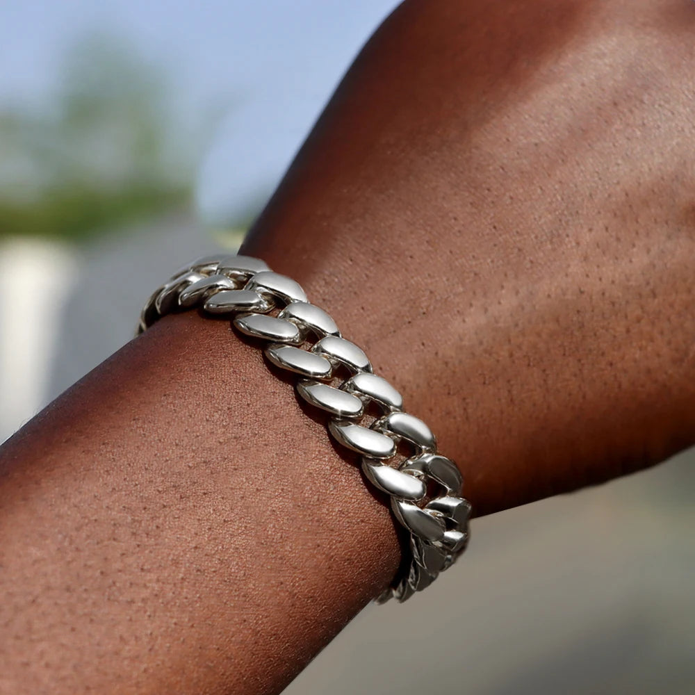 Iced 14MM Cuban Link Hip Hop Bracelet