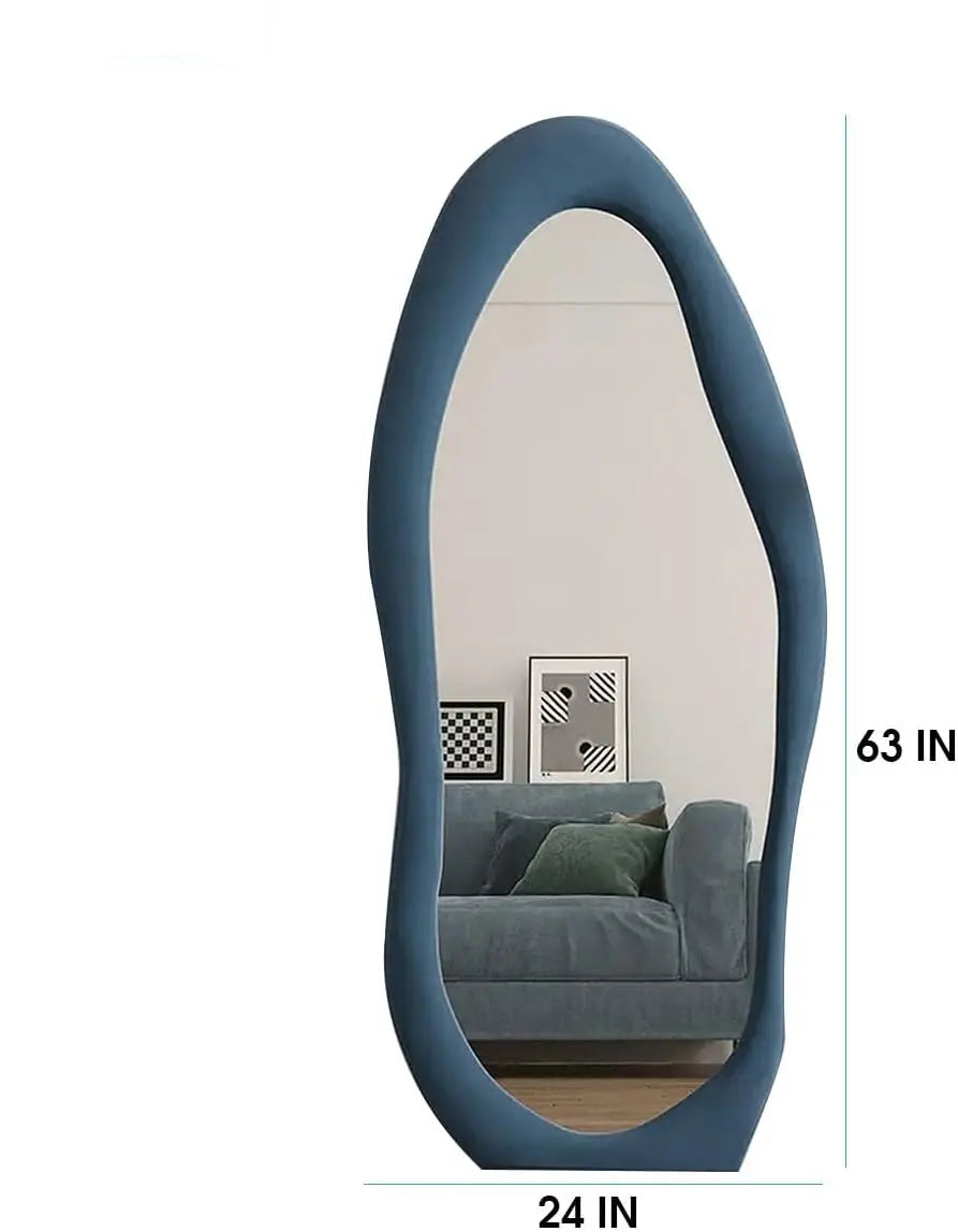 63" x 24" Full Length Flannel Frame Mirror