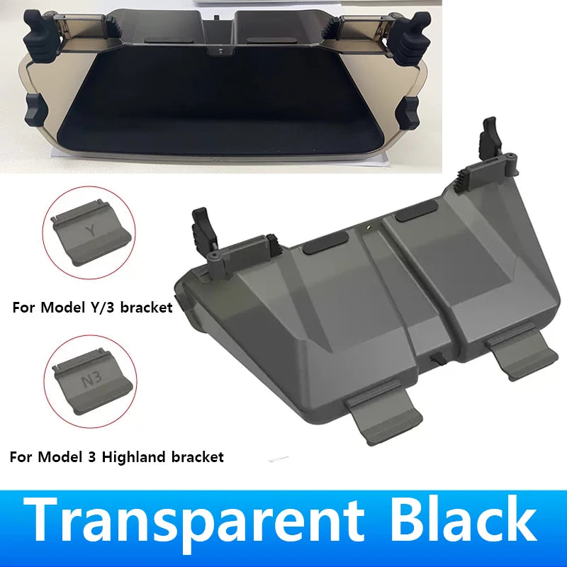 Herval Under-Screen Storage Tray for Tesla Model Y 3 (2021-2025) with Anti-Slip Liningr