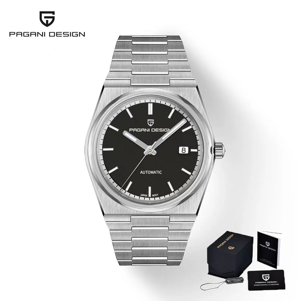Men's Automatic Mechanical Watch Luxury Sapphire AR Coating Stainless Steel Waterproof
