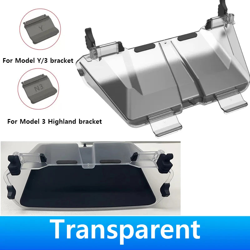 Herval Under-Screen Storage Tray for Tesla Model Y 3 (2021-2025) with Anti-Slip Liningr