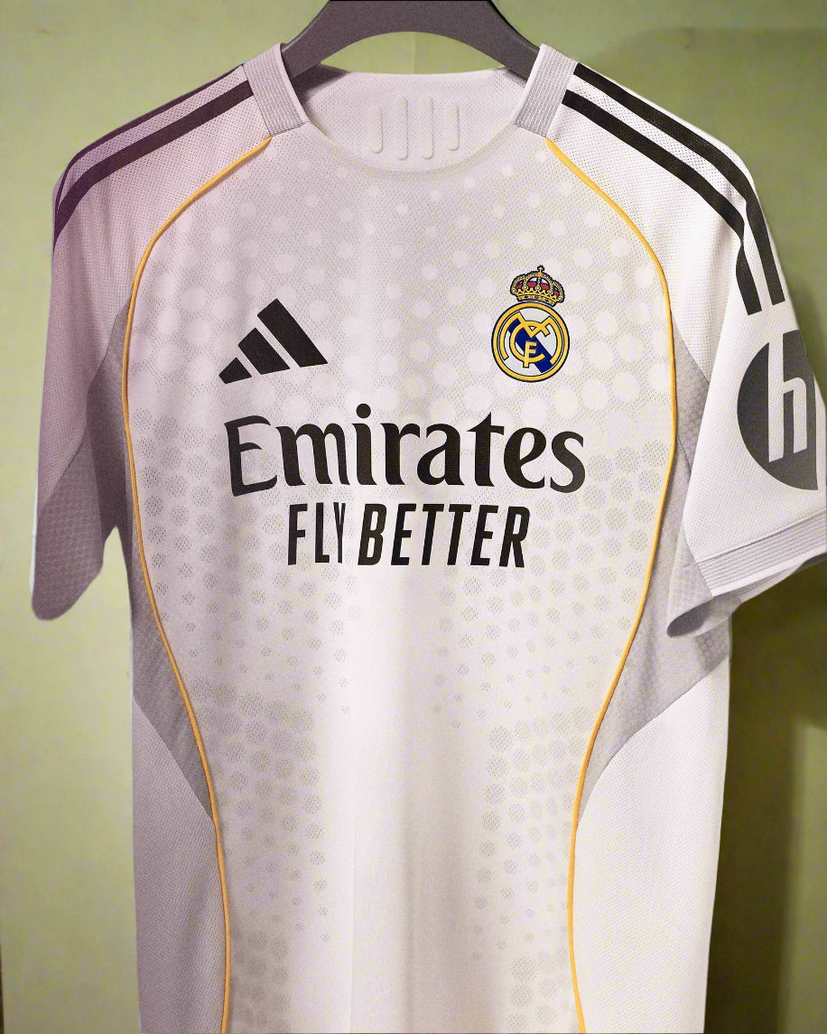Real Madrid- Authentic 25/26 White Home Jersey Player Edition