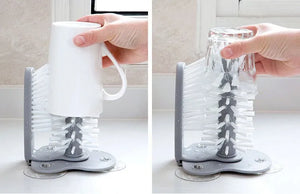 Scrubber Glass Cleaner Bottles Brush Sink Kitchen Accessories 2 In 1