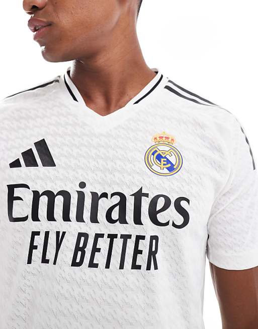 Real Madrid Men's Home Authentic Shirt 24/25 White