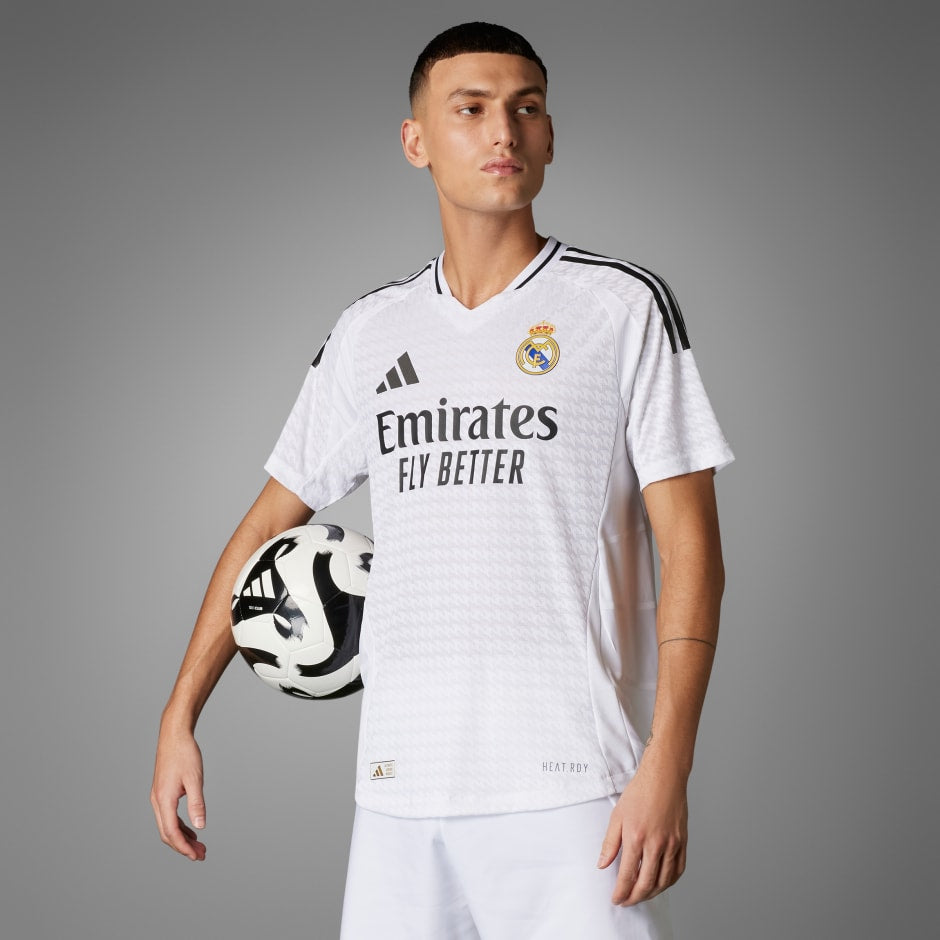 Real Madrid Men's Home Authentic Shirt 24/25 White