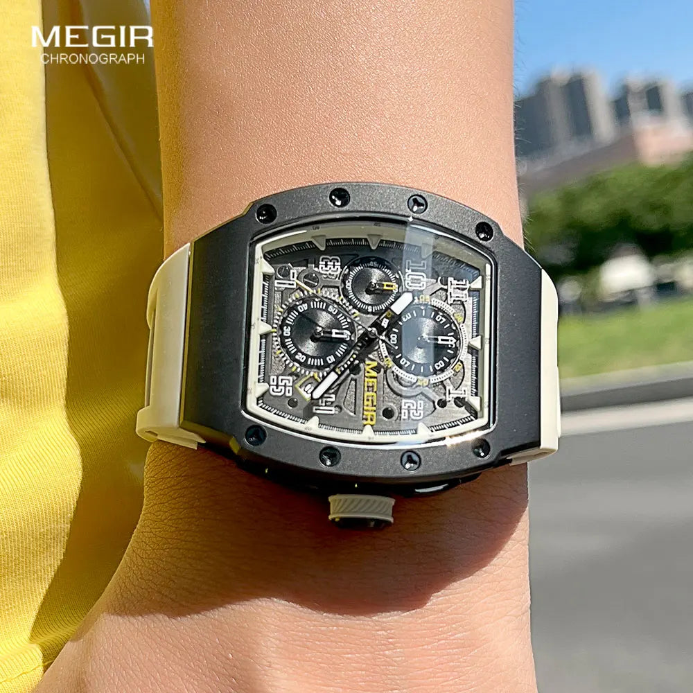 Megir 316 Men's Stainless Steel Quartz Chronograph Watch