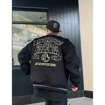 2025 Retro Baseball Uniform Loose Street Jacket