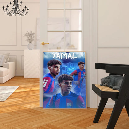 Lamine Yamal: Next-Gen Football Star Poster