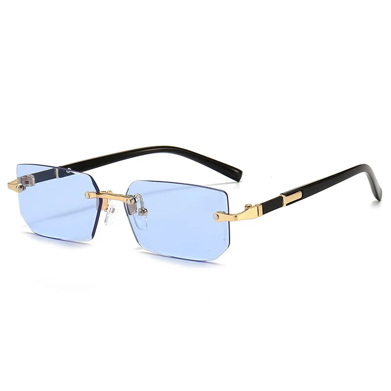 Rimless Square Sunglasses for Women - Trendy Summer Shades