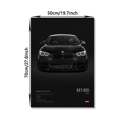 Famous Cars M5 918 GT3 G63 STO SLS Canvas Wall Art Poster