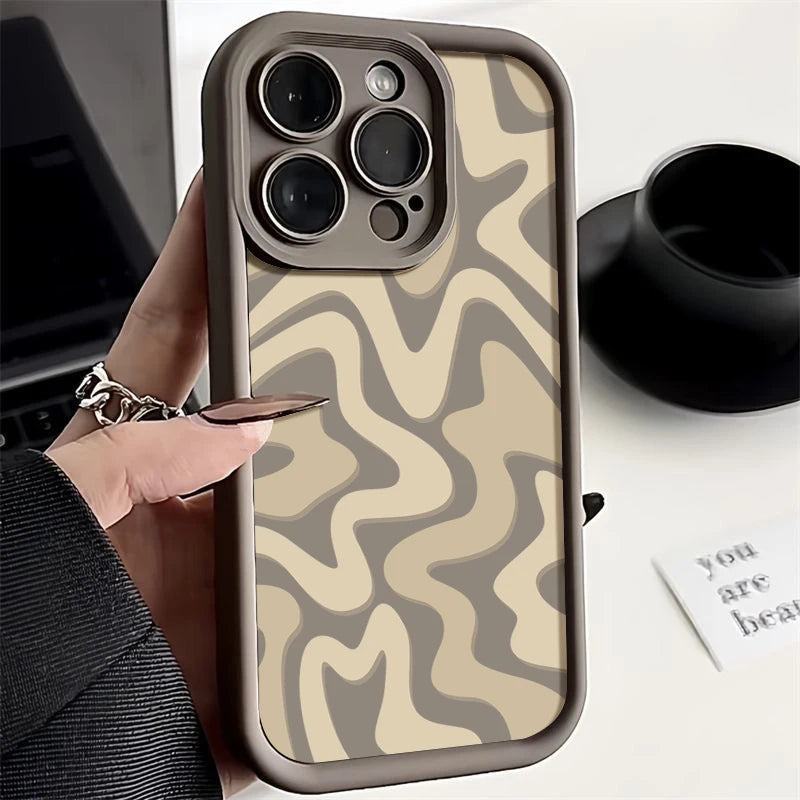 Luxury Striped Pattern Phone Case Mobile Phone Case For iPhone