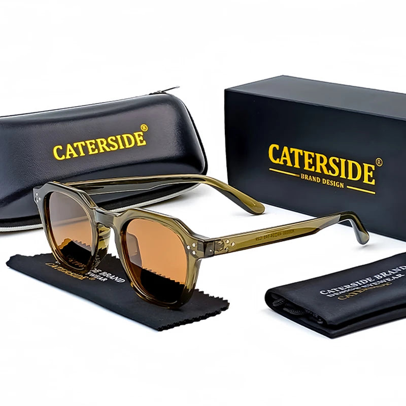 CATERSIDE Retro Polarized Sunglasses