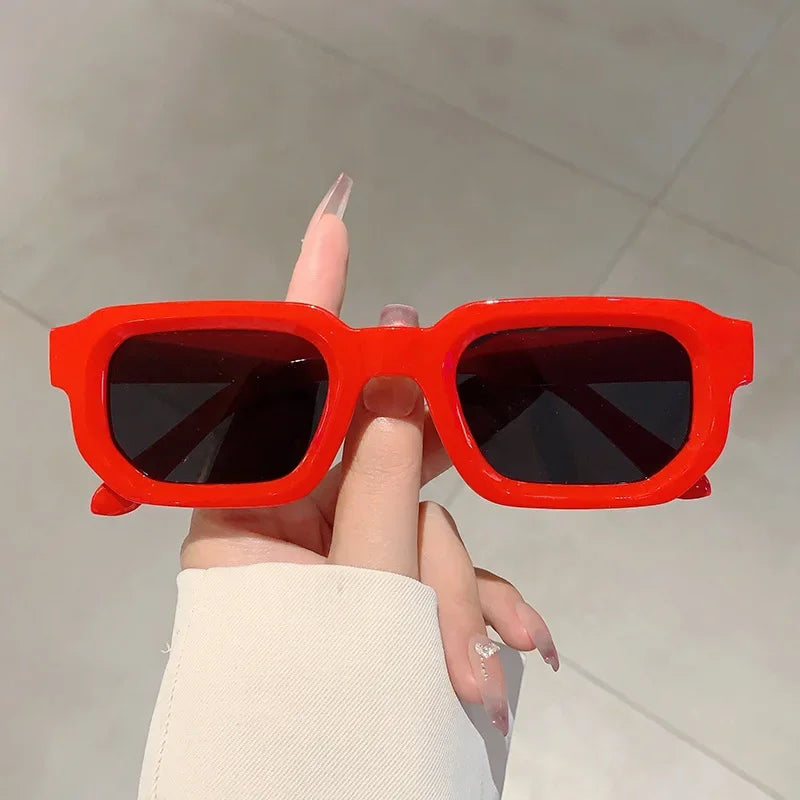 Men's Retro Rectangle Sunglasses