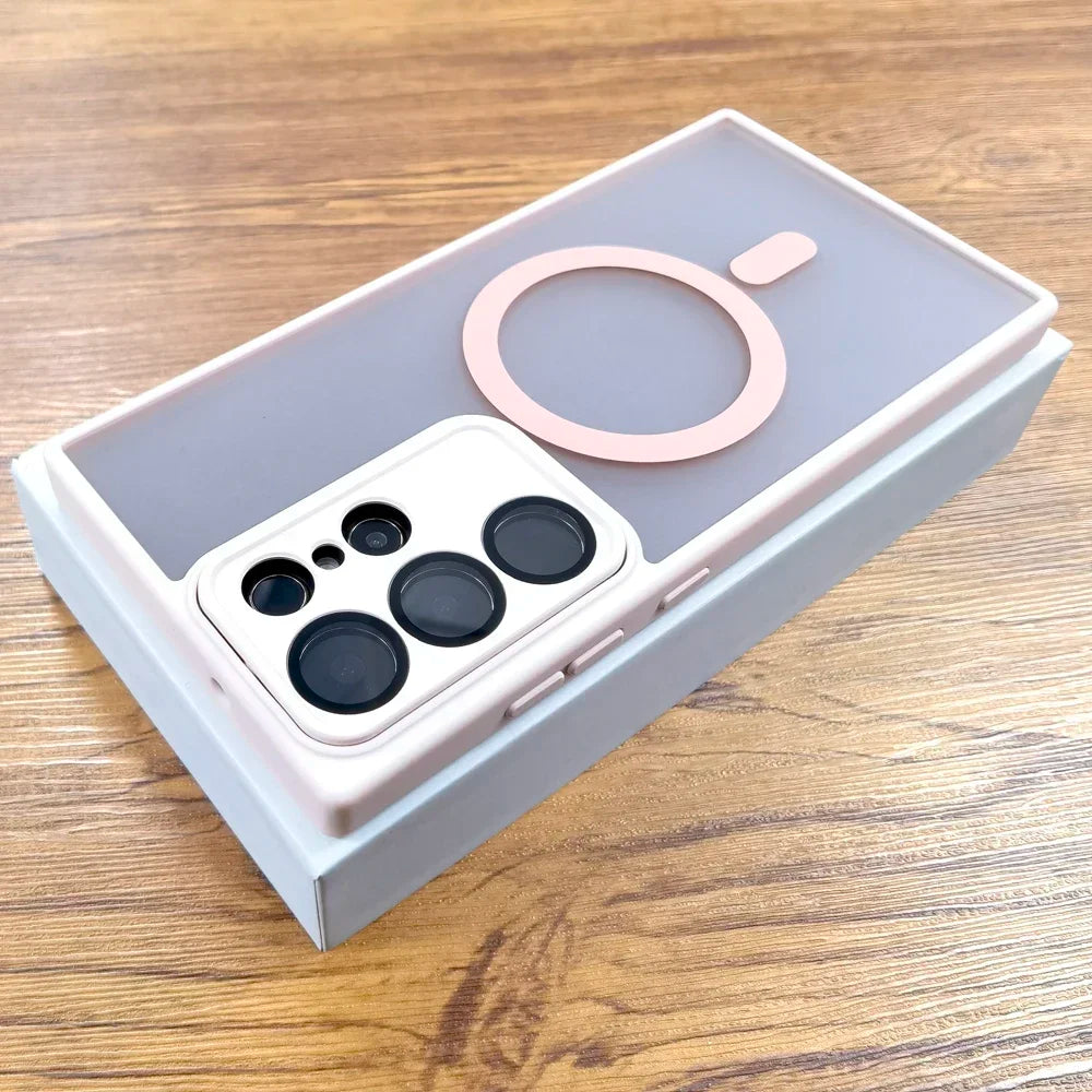 Matte Luxury Case for Samsung Galaxy with MagSafe and Camera Protection