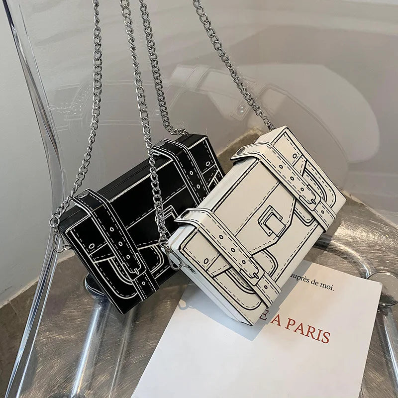 B&W Box Women's Casual Crossbody Bag PU Leather