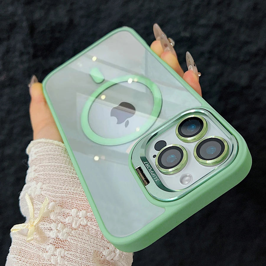 Luxury Magnetic Shockproof Phone Case For iPhone 15