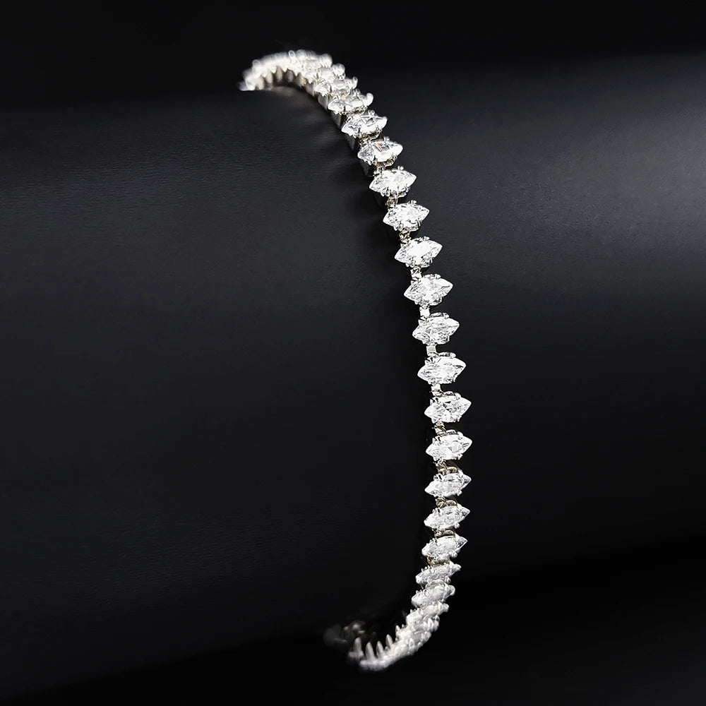 New Marquise Oval Square Tennis Bracelet