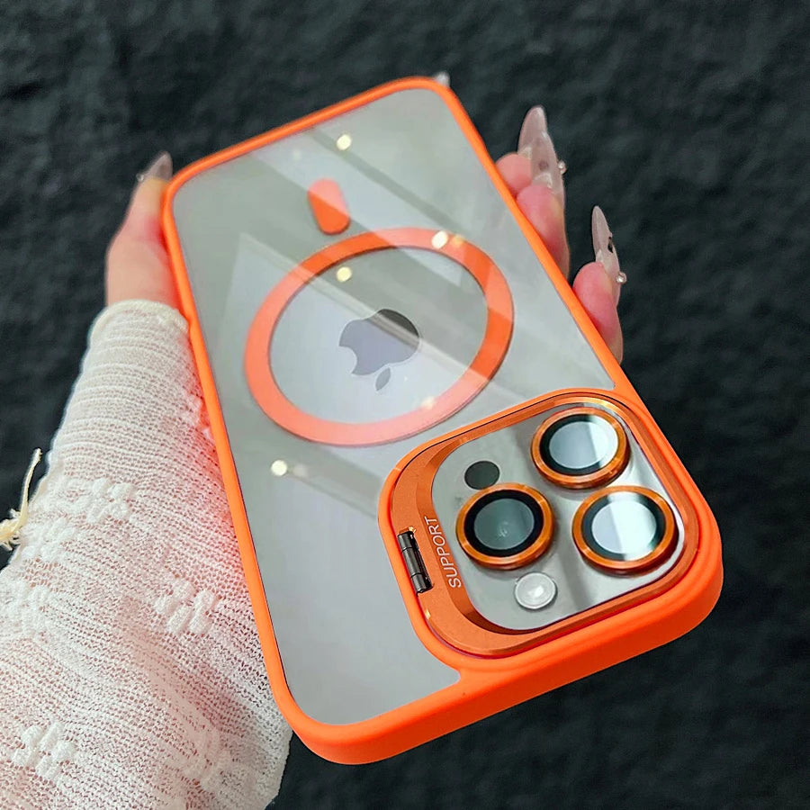 Luxury Magnetic Shockproof Phone Case For iPhone 15