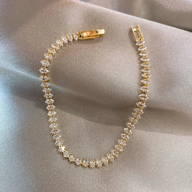 9091- Rhinestone Chain Bracelet