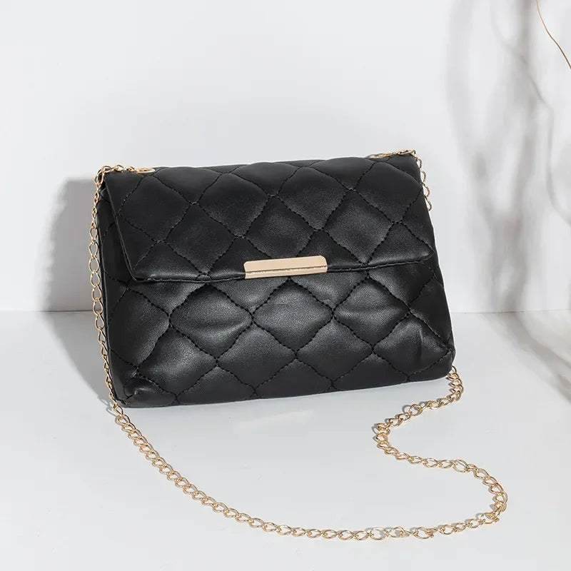 Lattice Women's Embroidered PU Leather Crossbody Phone Bag