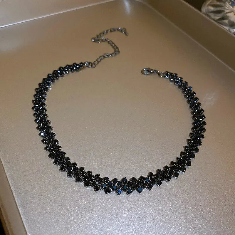 Rhinestone Choker Necklace for Women – Personalized Wedding & Party Jewelry