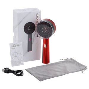 Electric Massage Comb Red Light Vibration Head Massage Comb Oil Applicator Nourishing Scalp Brush Hair Growth Anti Loss Care