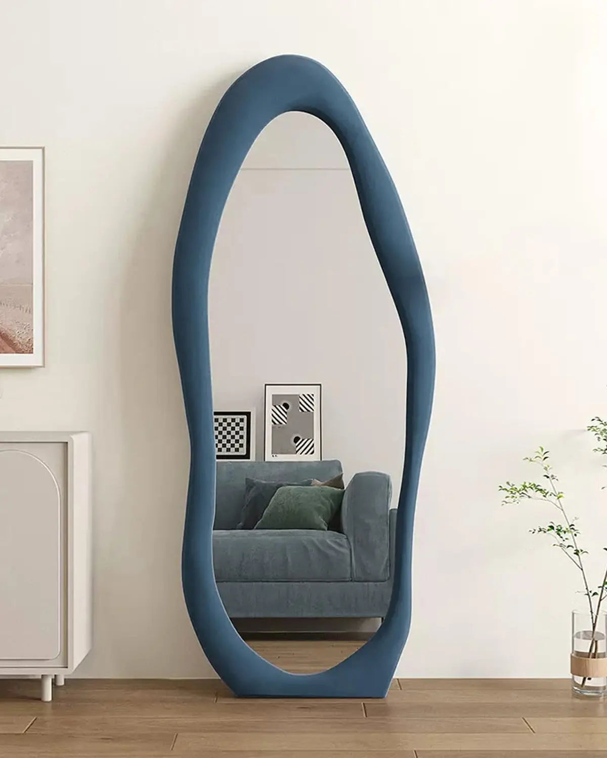 63" x 24" Full Length Flannel Frame Mirror