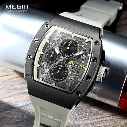 Megir 316 Men's Stainless Steel Quartz Chronograph Watch