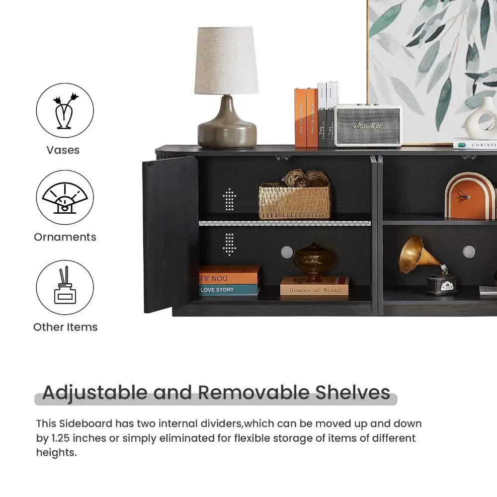 Noir Élan 64" Sideboard