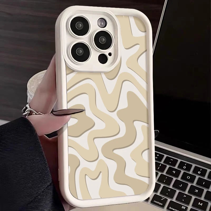 Luxury Striped Pattern Phone Case Mobile Phone Case For iPhone